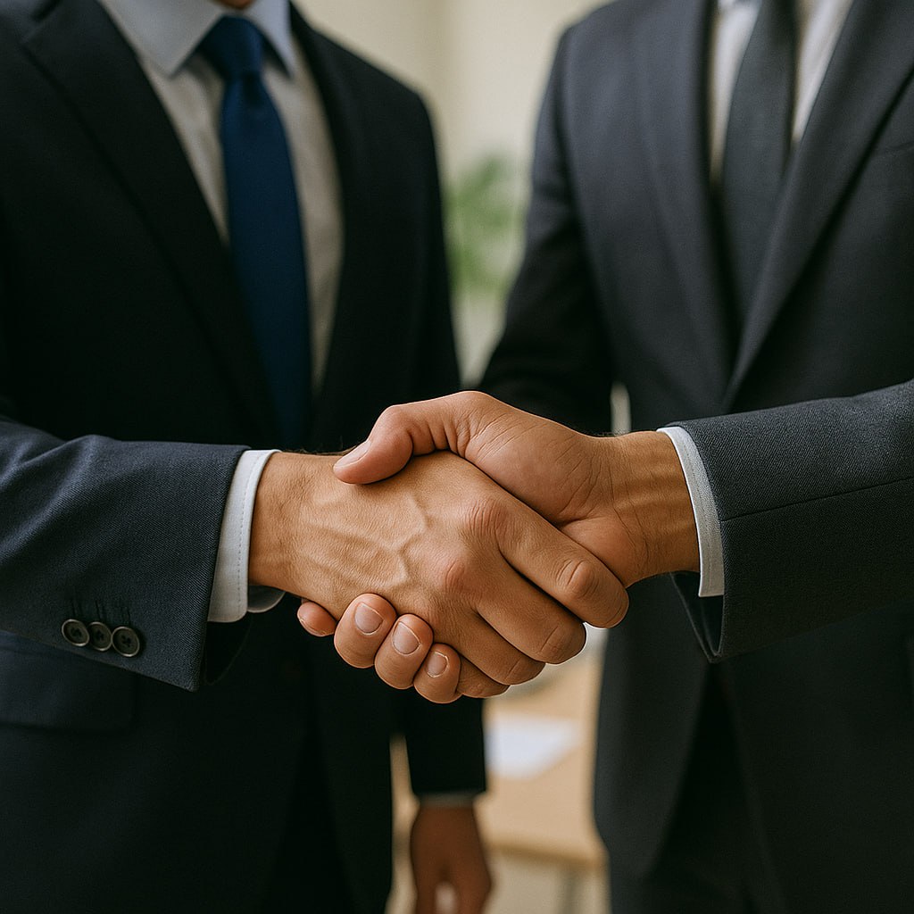 دست‌دادن حرفه‌ای و همکاری تیمی