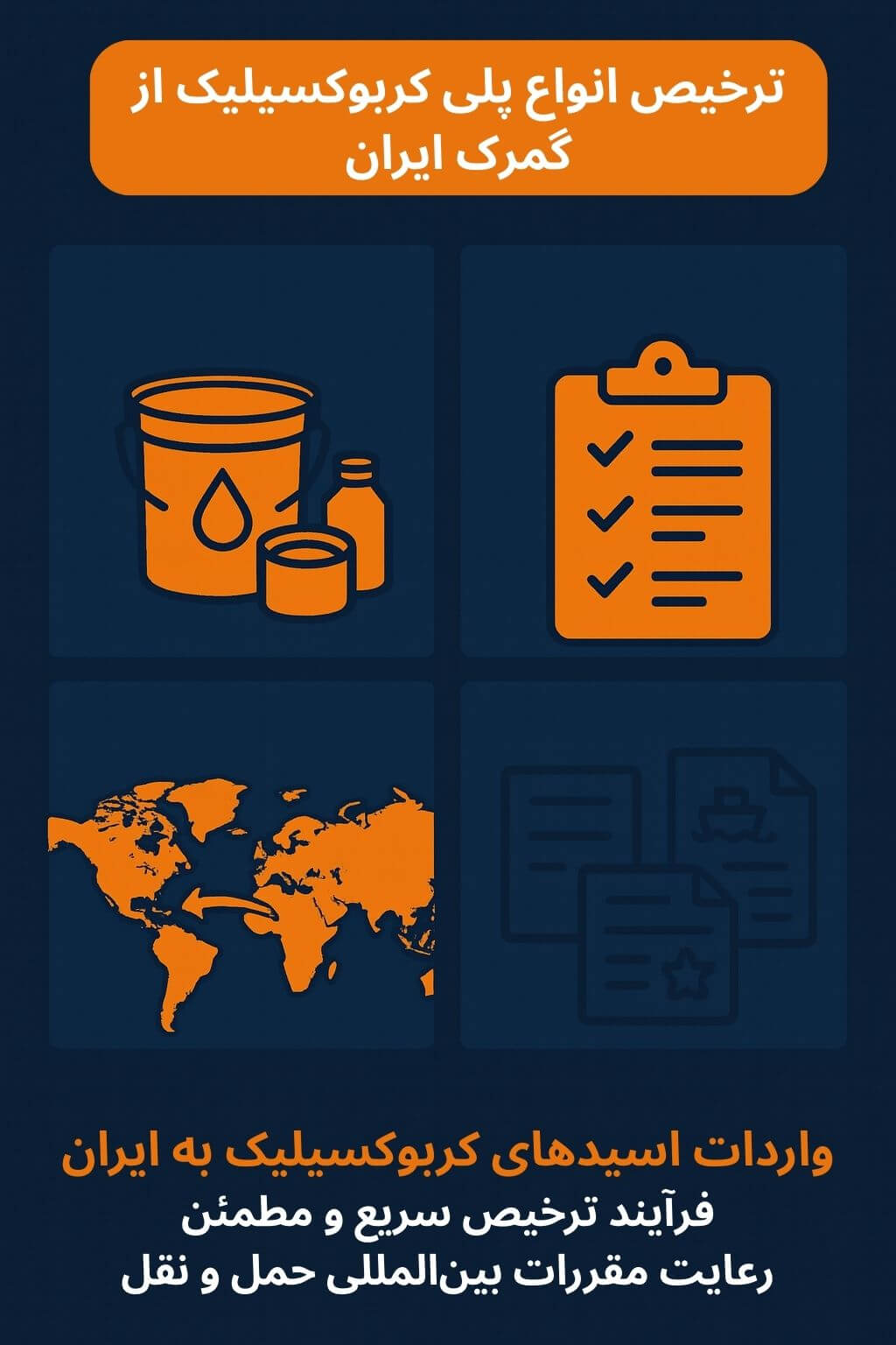 توضیح مراحل ترخیص این محصول