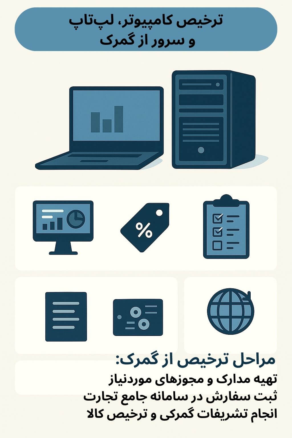 توضیح مراحل ترخیص این محصول