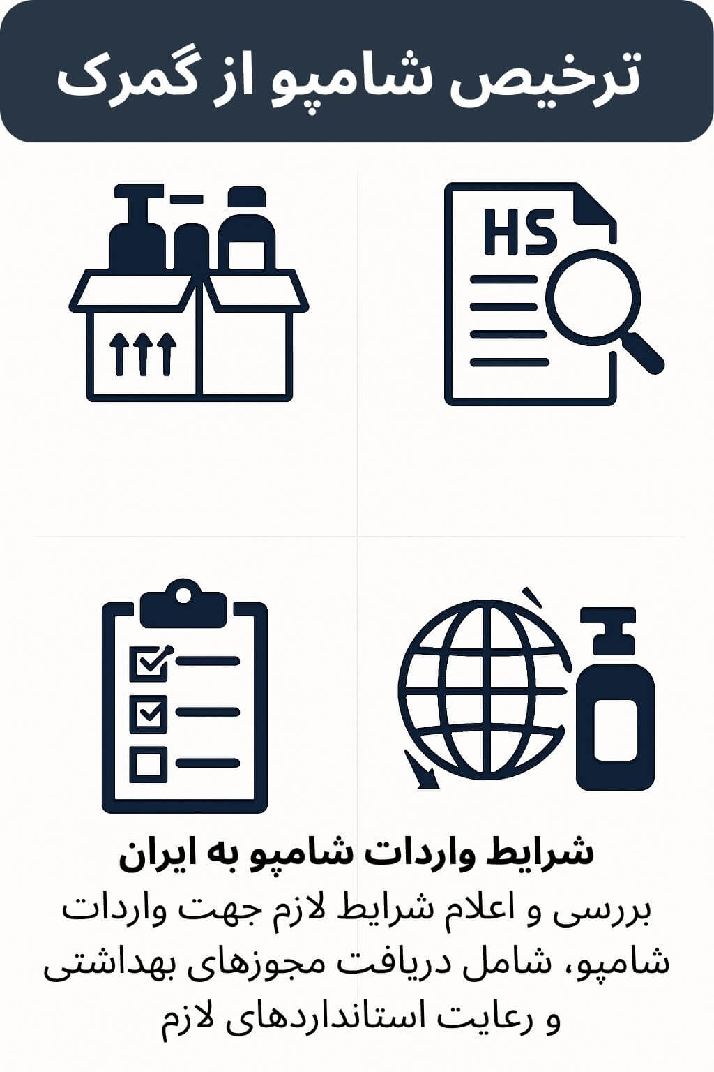 توضیح مراحل ترخیص این محصول